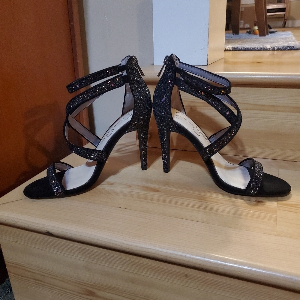 Jessica Simpson Women's Sparkle Heeled Sandals 👡 - Picture 3 of 13